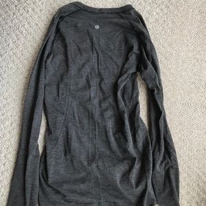 Grey lululemon long sleeve